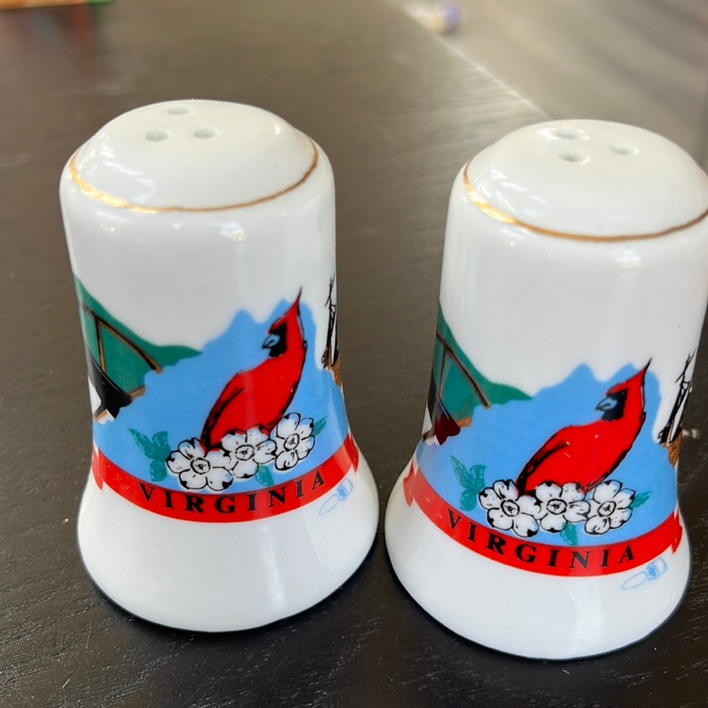 Virginia Salt and Pepper Shakers (set of 2)